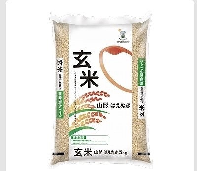 山形　はえぬき　玄米　5kg