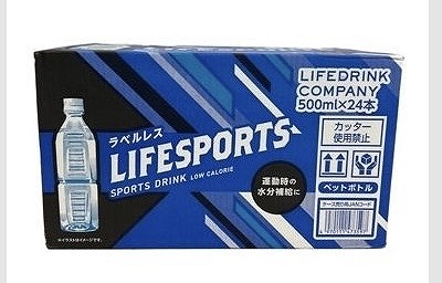 LIFE DRINK COMPANY LIFESPORTS スポーツドリンク ラベルレス 500ml×24本