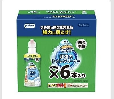ジョンソン　スクラビングバブル　超強力トイレクリーナー650g×6本