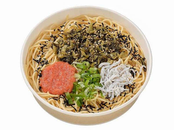 明太子と高菜のピリ辛和風パスタ