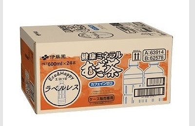 伊藤園 健康ミネラル むぎ茶 ラベルレス 600ml×24本