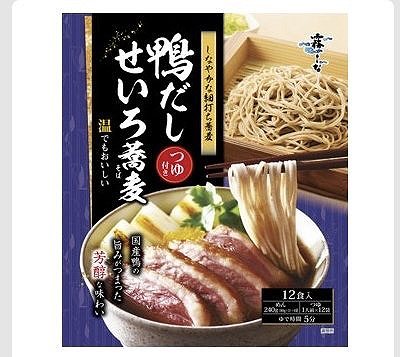 霧しな 鴨だし せいろ蕎麦 つゆ付 12食入