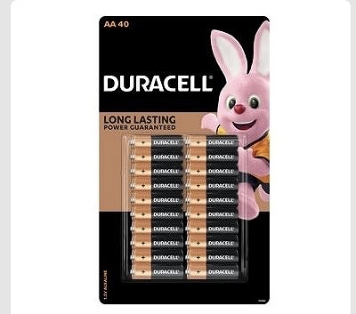 DURACELLアルカリ単3乾電池 40本パック