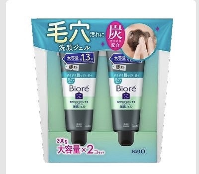 ビオレ おうちDEエステ なめらか洗顔 ジェル炭 200g×2個入