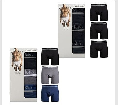 Calvin Klein メンズ ストレッチボクサー 3枚組 米国サイズS-XL
