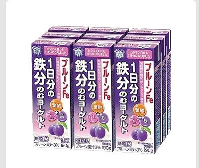雪印 のむヨーグルトプルーンFe 1日分の鉄分 190g×9個