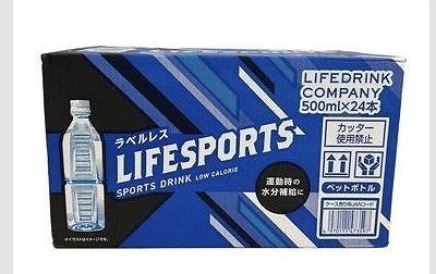 LIFE DRINK COMPANY LIFESPORTS スポーツドリンク ラベルレス 500ml×24本