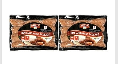 SIWIN カナダ産 三元豚使用 ホットロンガニーサ 750g フィリピン風ソーセージ・辛口