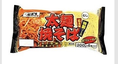 青木食品 太麺 焼そば(粉末ソース)200g×6食