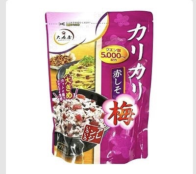 大森屋 カリカリ梅 赤しそ 400g