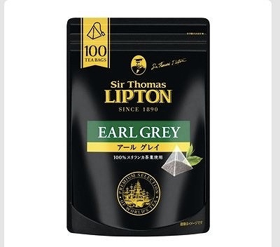 Sir Thomos LIPTON アールグレイ ピラミッド型 ティーバッグ 100パック