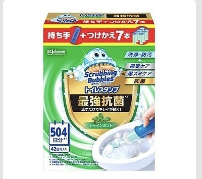ジョンソン スクラビングバブル 最強トイレスタンプクリーナー 本体1本+つけかえ7本