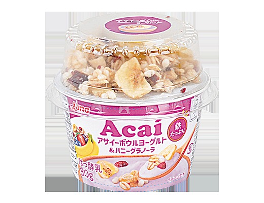 日本ルナ株式会社 アサイーボウルヨーグルト&ハニーグラノーラ