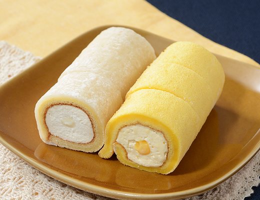 月見ミニもち食感ロール(バニラ＆カスタード)