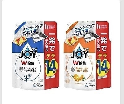 JOY W除菌/W除菌オレンジ　手洗い用食器洗剤　つめかえ　1,810ml