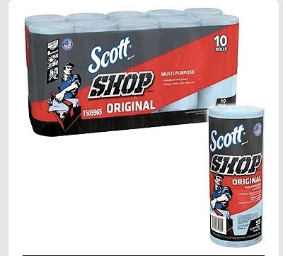 Scott　カーショップタオル　55シート×10ロール