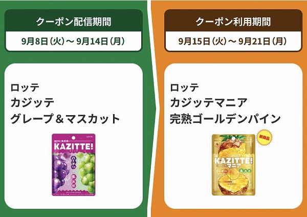 ロッテ カジッテ グレープ＆マスカット