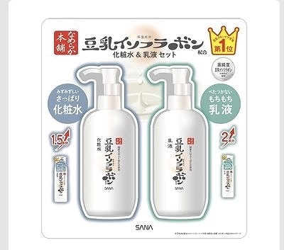 豆乳イソフラボン 化粧水&乳液セット 大容量 各300ml