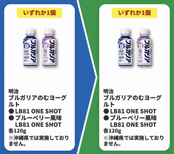 明治 ブルガリアのむヨーグルト LB81 ONE SHOT/ブルーベリー風味 LB81 ONE SHOT 各120g