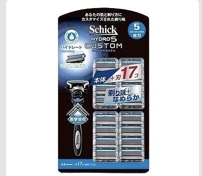 Schick ハイドロ5カスタム 本体(刃付き)+替刃16個