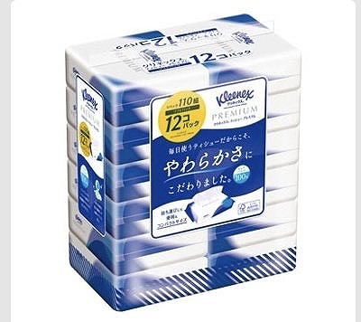 クリネックス ティシュープレミアム ソフトパック 12コパック
