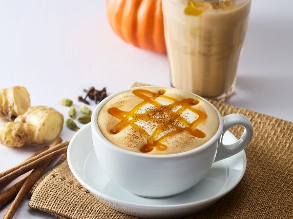 &TEA パンプキンチャイミルクティー