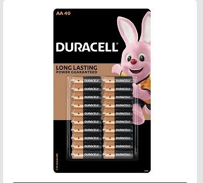 DURACELLアルカリ単3乾電池 40本パック