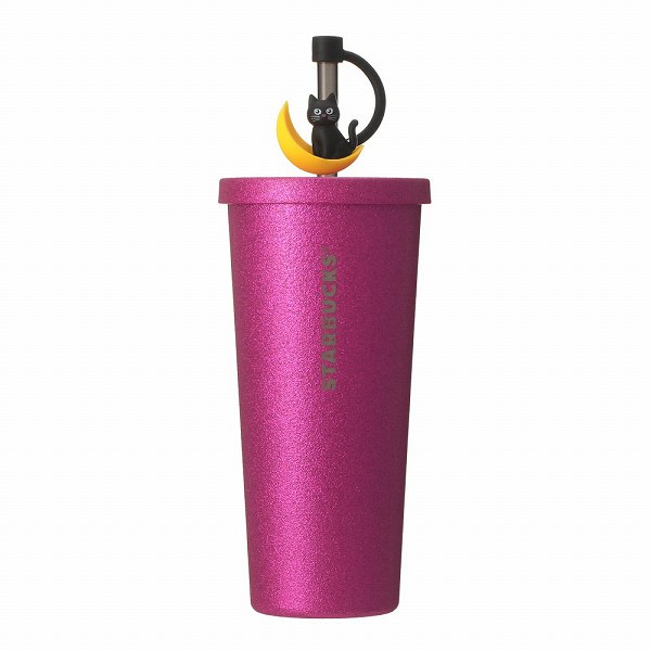 ハロウィン2026ステンレスコールドカップタンブラーグリッターピンク591ml