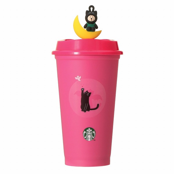 ハロウィン2026カラーチェンジングリユーザブルカップ473ml＋ハロウィン2026リユーザブルカップ専用ドリンクホールキャップベアリスタキャット