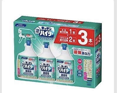 花王　キッチン泡ハイター　本体1,000ml+つけかえ1,000ml✕2本
