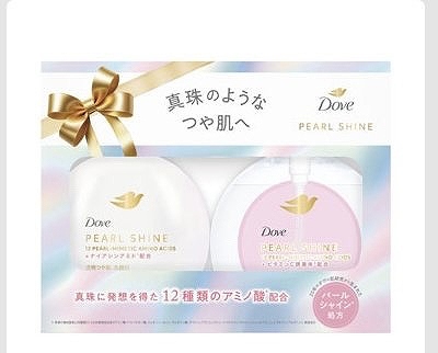 Dove パールシャイン 洗顔・クレンジング 各1個入り