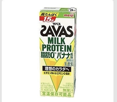 SAVAS ミルクプロテイン　バナナ風味　200ml×24本