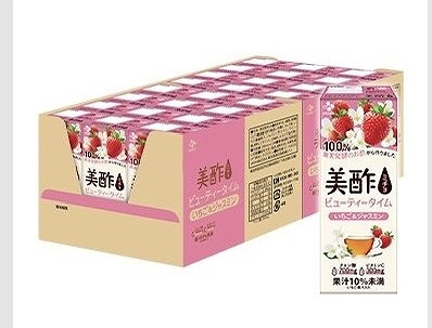 CJ　美酢　いちご＆ジャスミン　ストレートタイプ　200ml×24パック