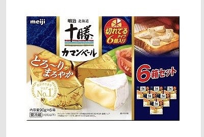 明治 北海道十勝カマンベール 切れてるタイプ 6ピース(90g)×6箱