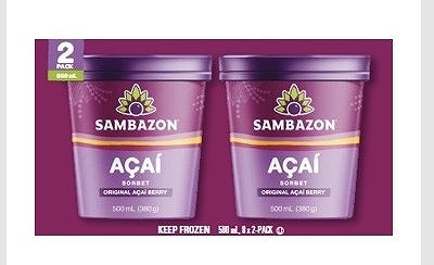 サンバゾン アサイーソルベ 500ml×2個