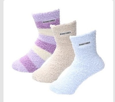 MINNETONKA ウィメンズクルーソックス 3足組 サイズ23-25cm